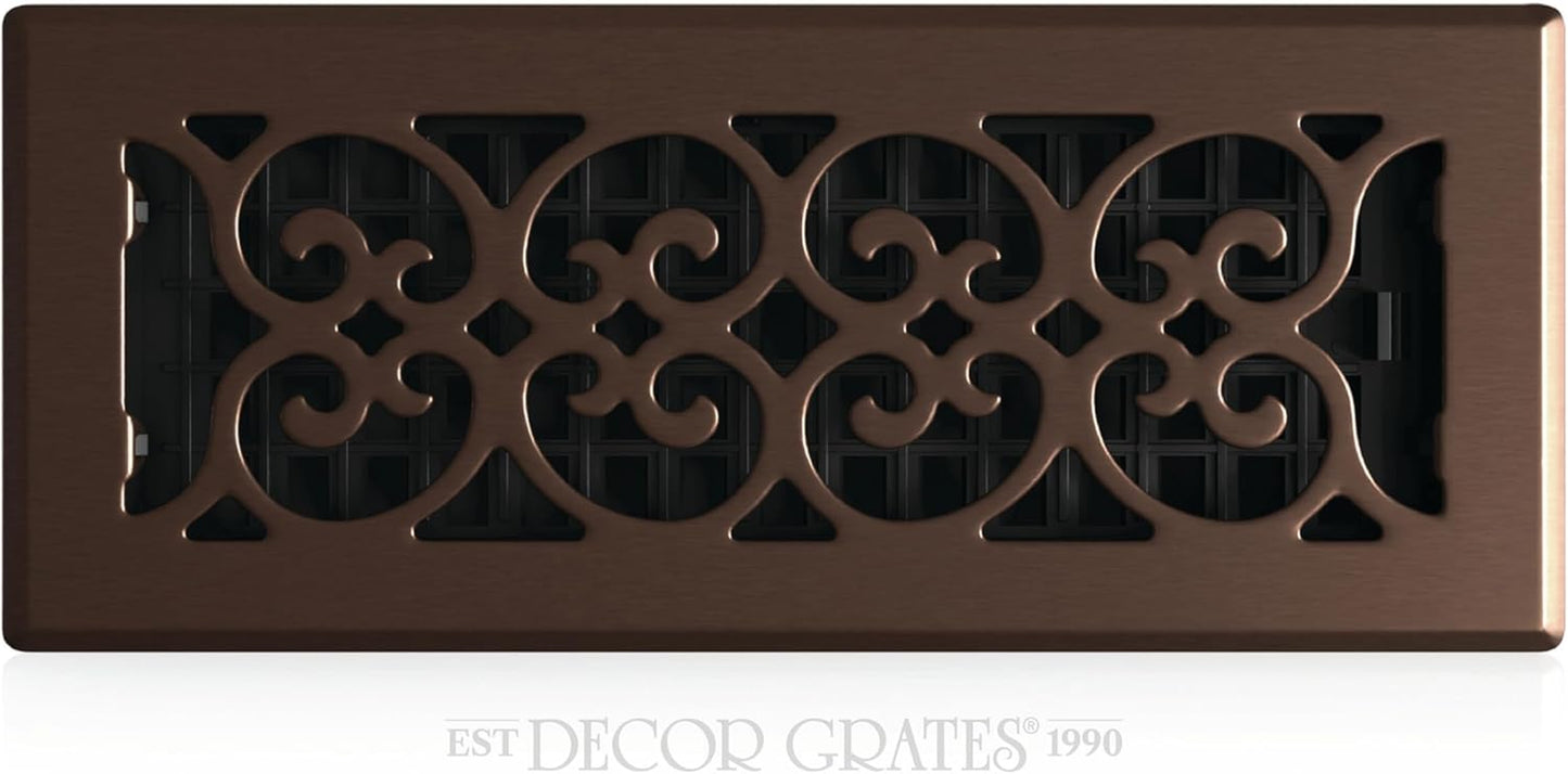 SPH412-RB Floor Register, 4X12, Rubbed Bronze Finish